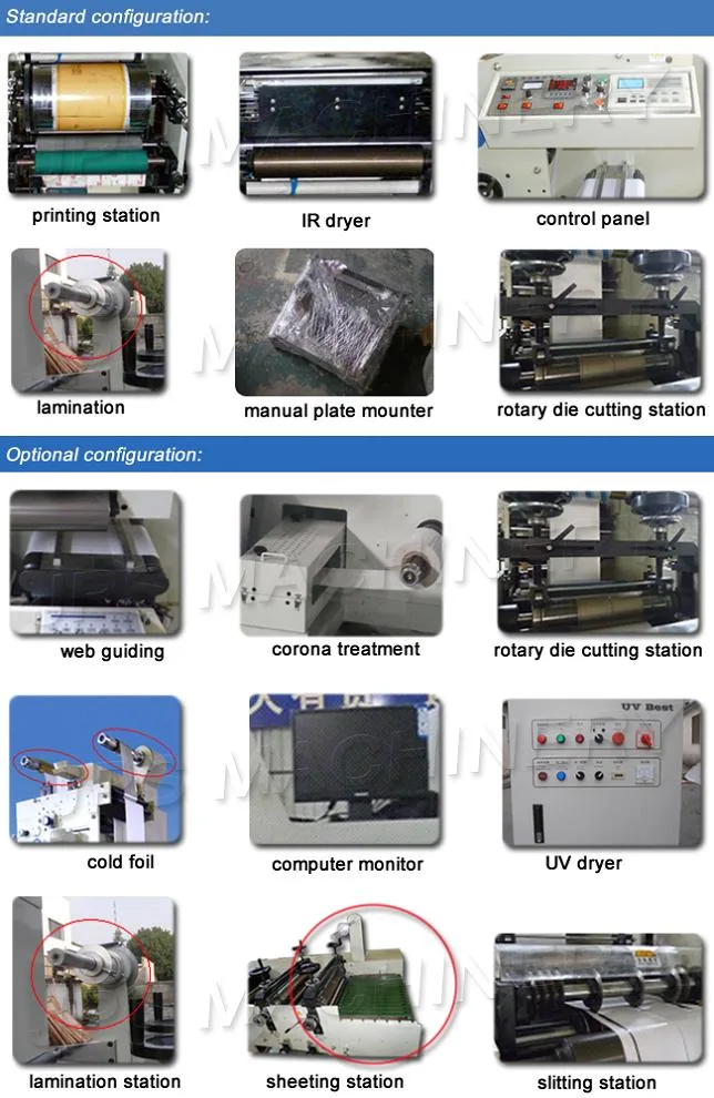 Automatic Self-Adhesive Label Flexograpic / Flexo Printing Machine