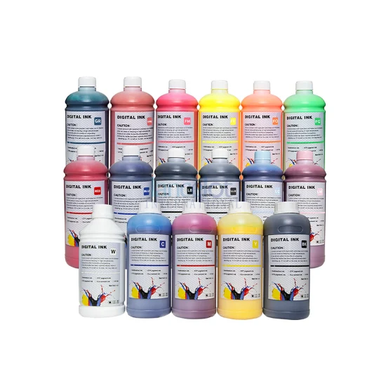 Dtf White Ink 1L Dtf Film Ink and Powder Dtf Pigment Ink Dtf Transfer Ink 17 Color Inks